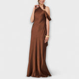 Azura - Elegancka Maxi Sukienka z Satyny