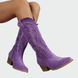Stylowe haftowane buty westernowe