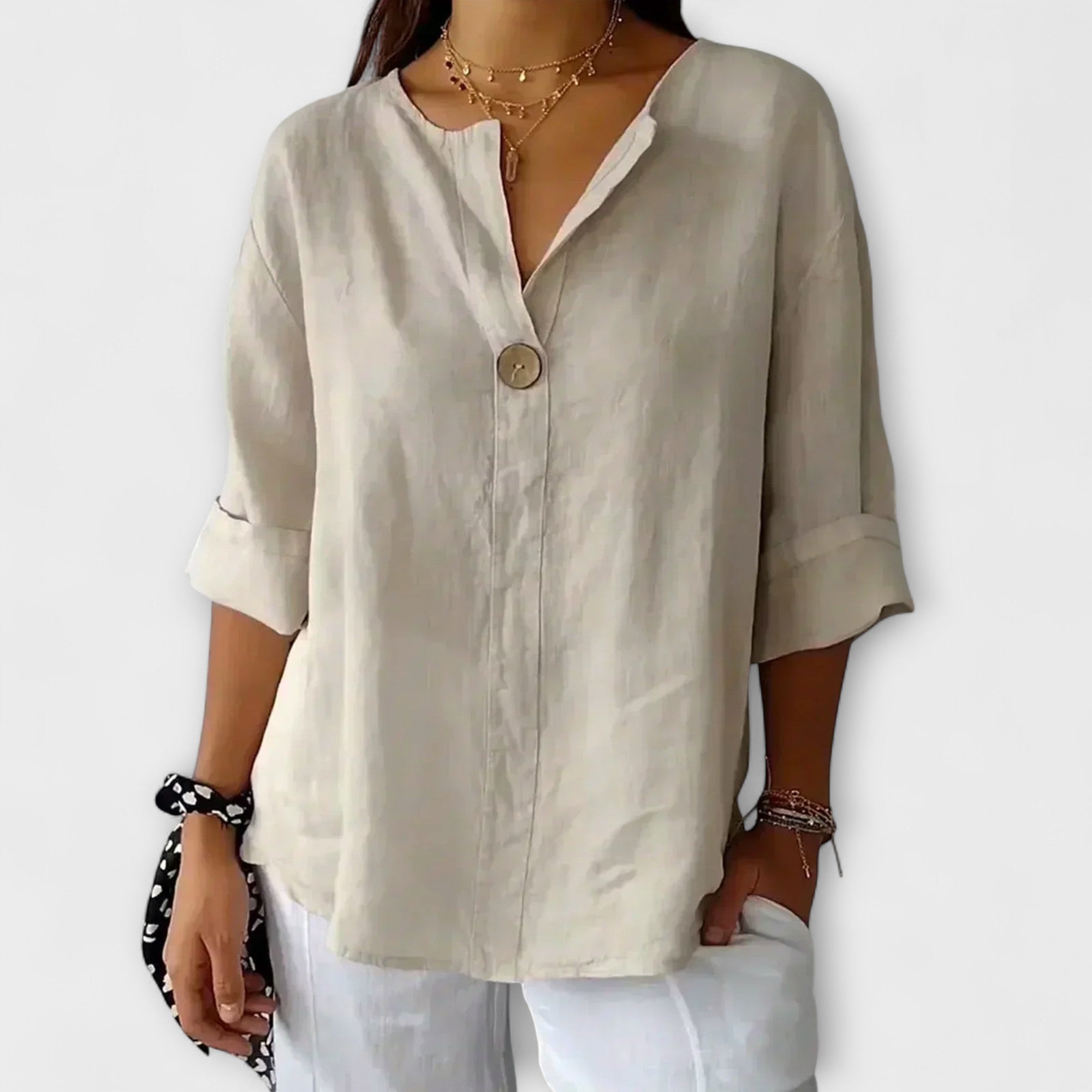 Nicole - Loose Blouse made of Material