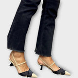 Veronika Eleganckie Sandały Slingback z Nowoczesnym Detailem