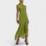 Elodie - Elegancka asymetryczna sukienka maxi