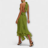 Elodie - Elegancka asymetryczna sukienka maxi