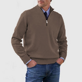 Tomáš – Męski Sweter z Polo Zippem