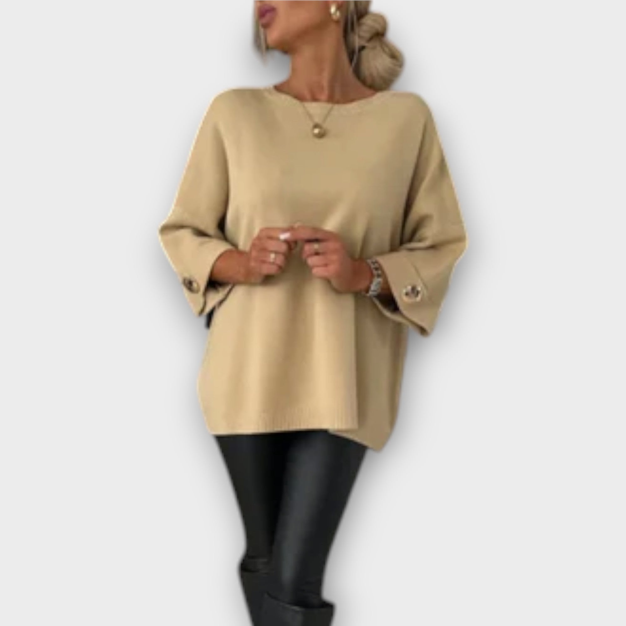 Isabella - Elegancka dzianinowa bluzka