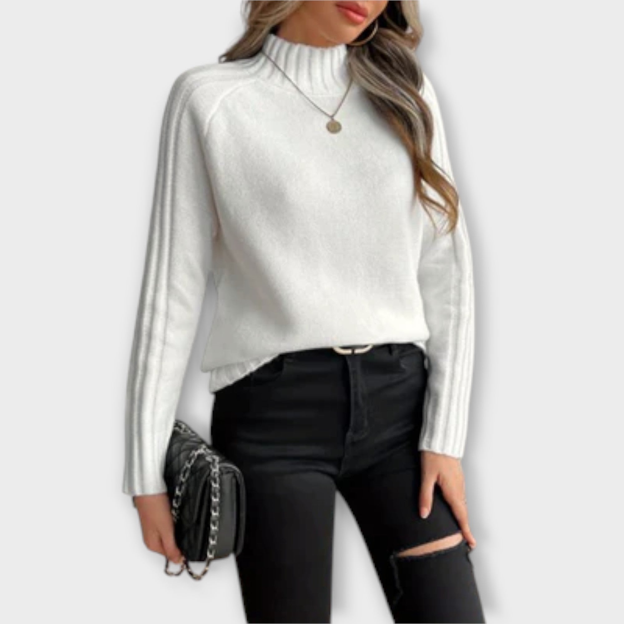 Hannah - Elegancki sweter pleciony