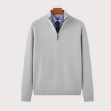 Tomáš – Męski Sweter z Polo Zippem