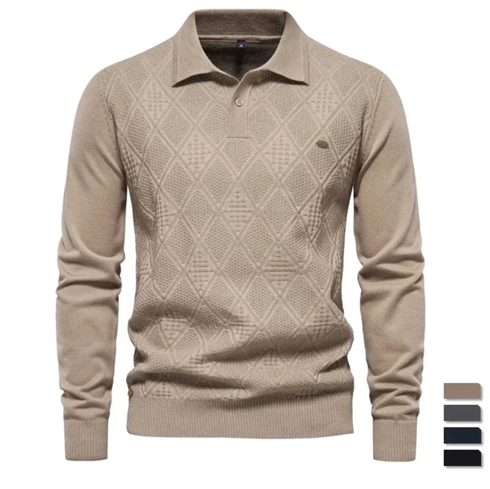 Tomáš – Sweter Pleciony dla Mężczyzn