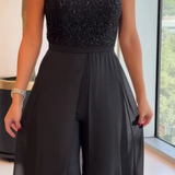 Katerina - Stylowy bezrękawowy kombinezon