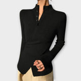Michiko – Elegancki sweter z bawełnianego dzianiny