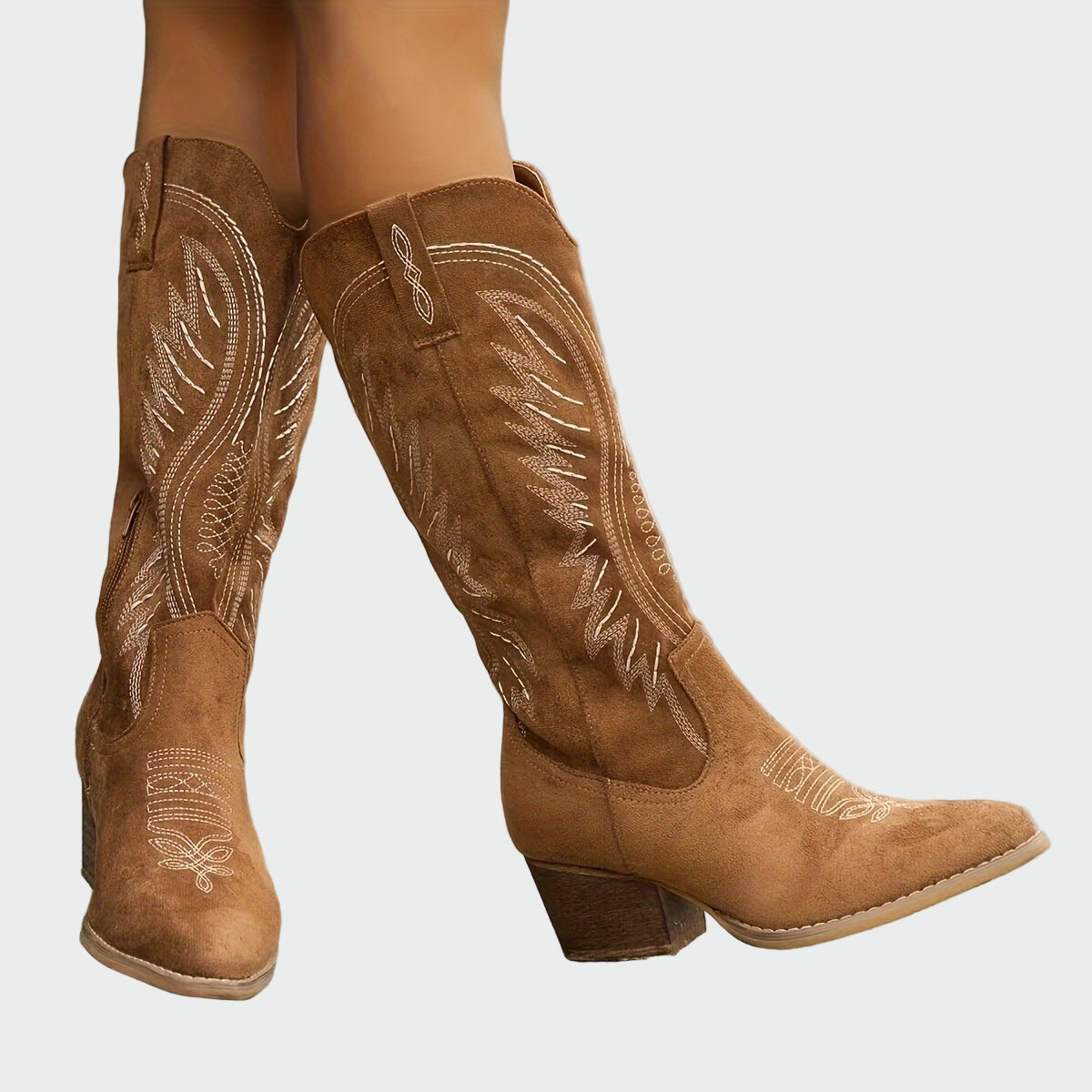 Stylowe haftowane buty westernowe