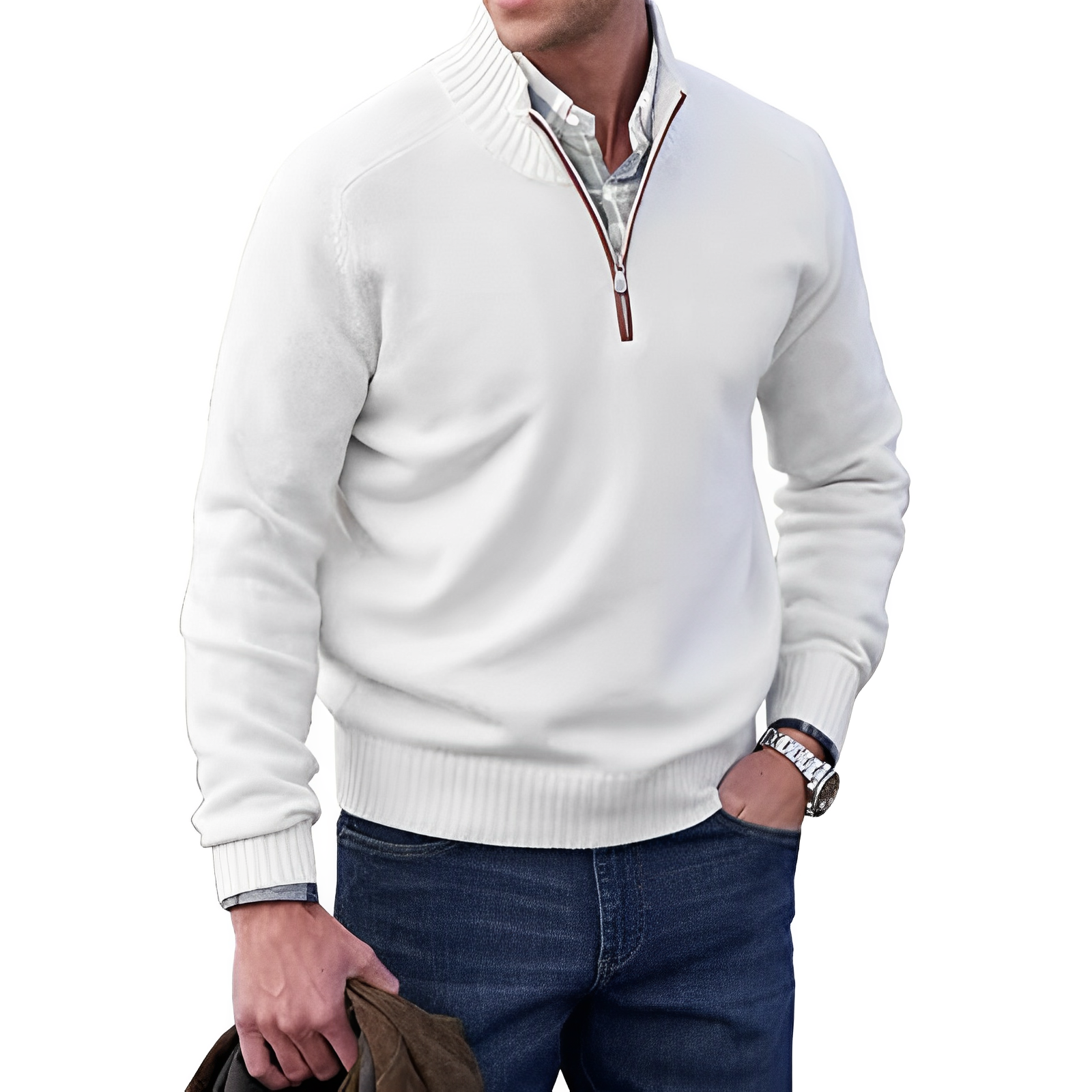 Martin – Męski Sweter z Zamkiem