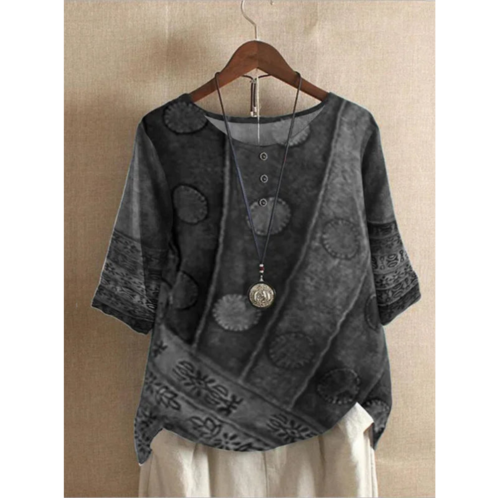 Valērija - krāsains boho tops