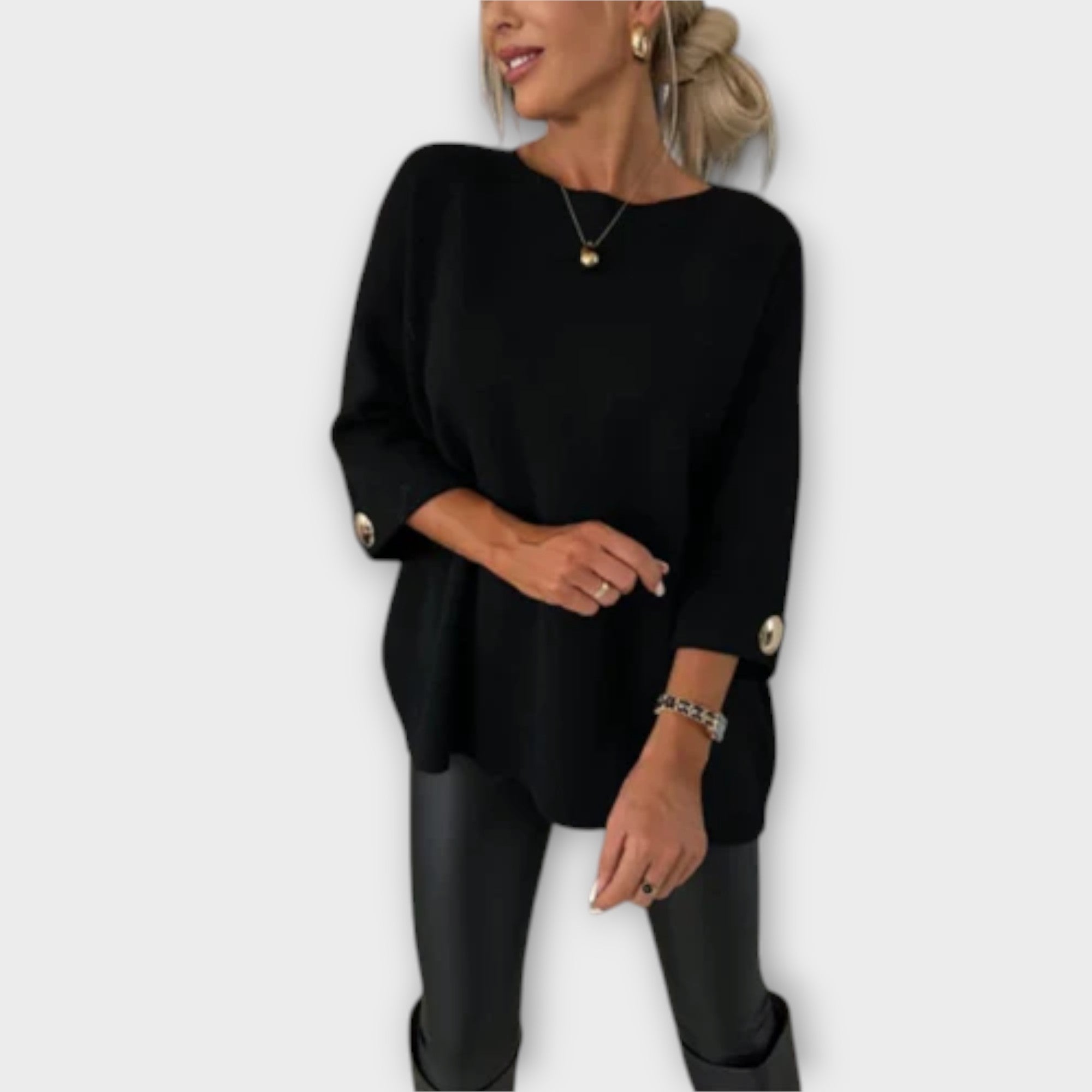 Isabella - Elegancka dzianinowa bluzka
