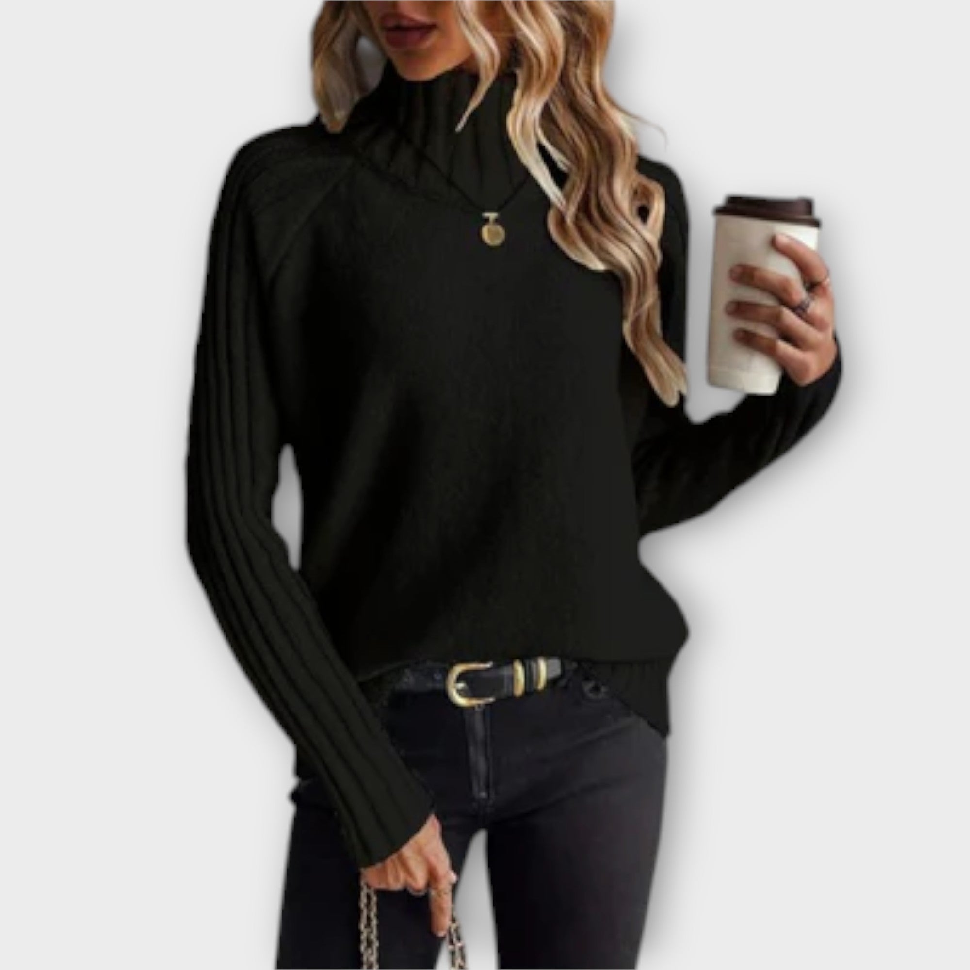 Hannah - Elegancki sweter pleciony