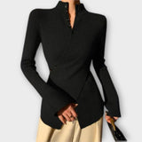 Michiko – Elegancki sweter z bawełnianego dzianiny