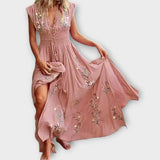 Felizia – Boho sukienka z czarującym haftem
