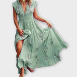 Felizia – Boho sukienka z czarującym haftem