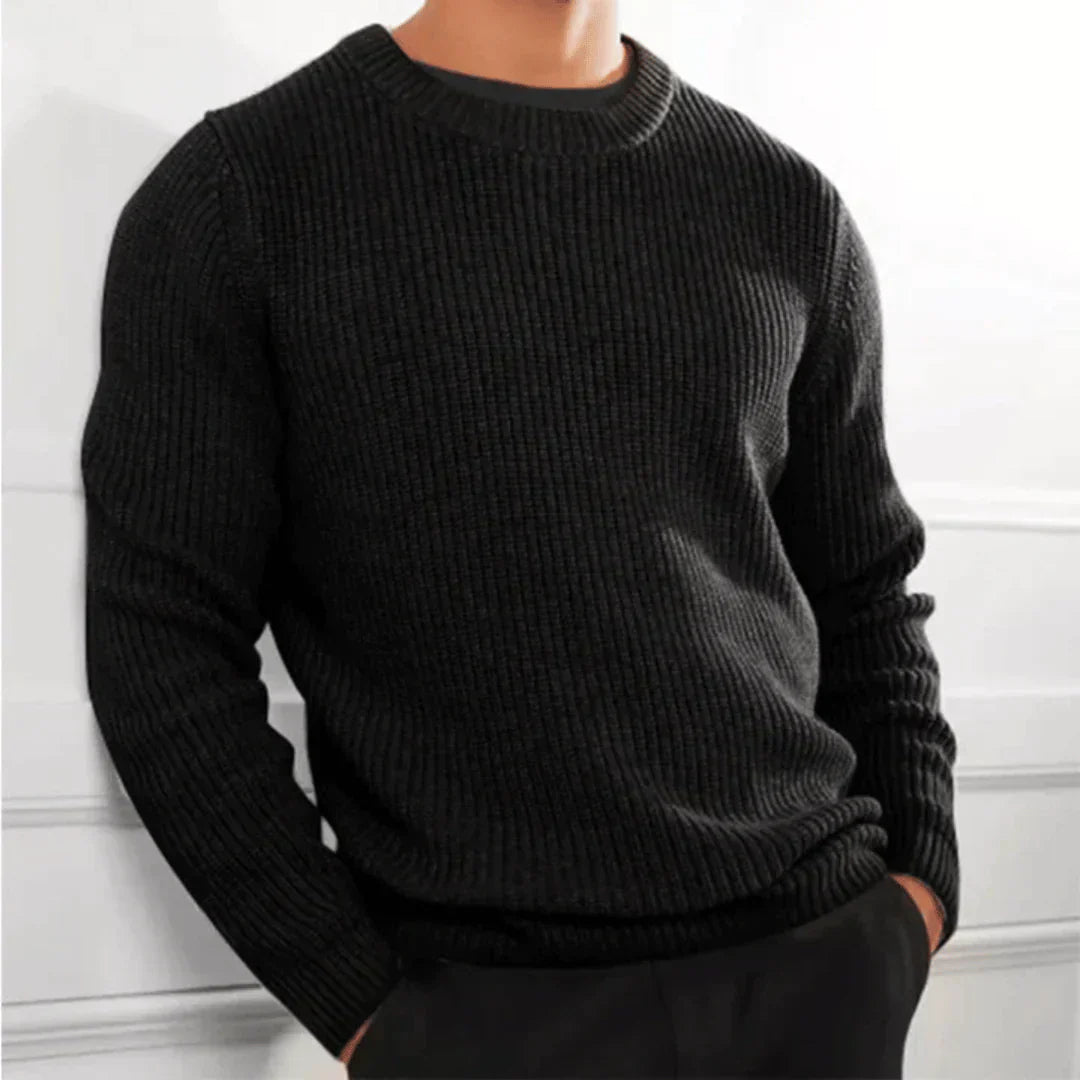Matěj – Stylowy Sweter z Okrągłym Dekoltem dla Mężczyzn