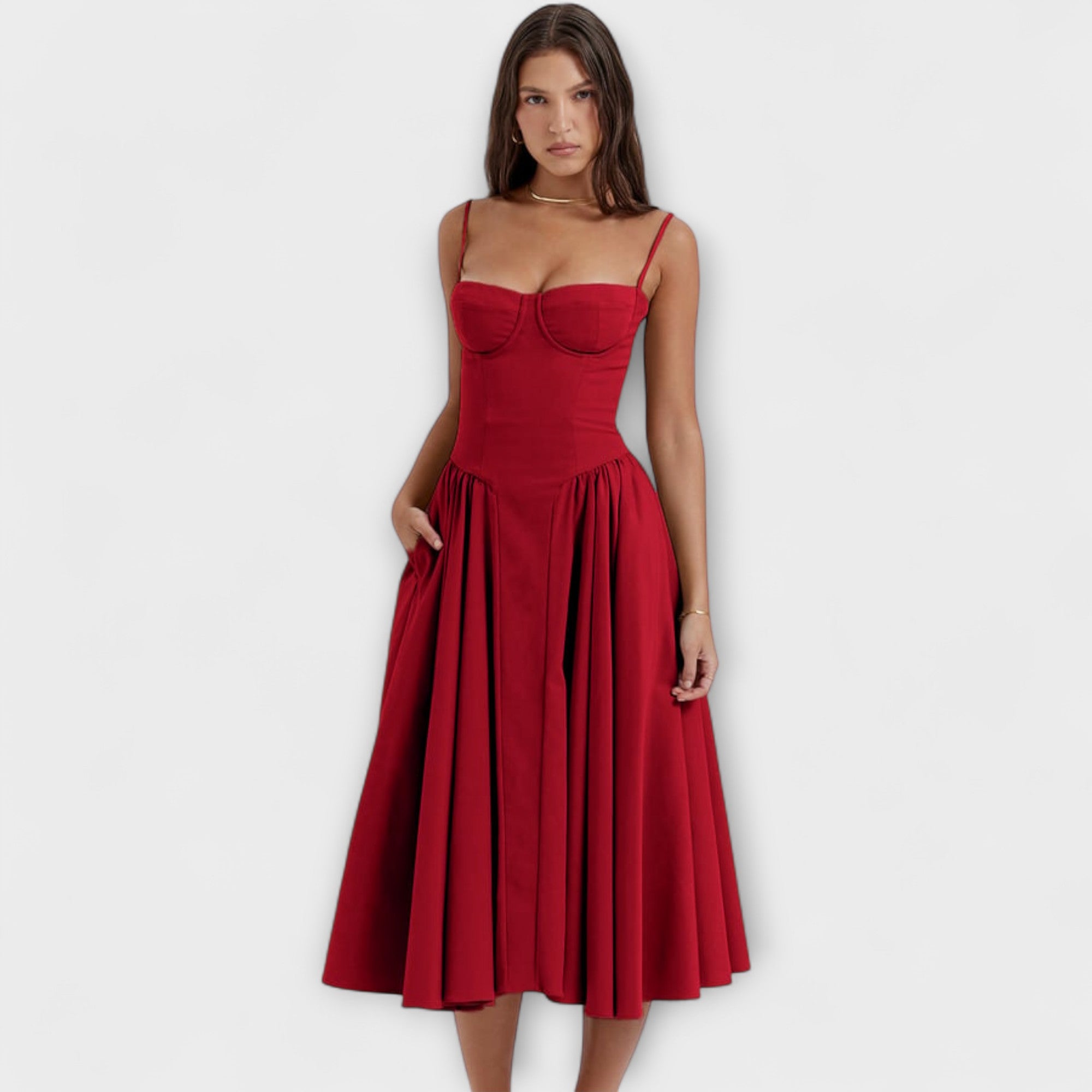Rosalie - Elegancka sukienka koronkowa bez rękawów