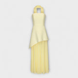 Goldie - Maxi Sukienka z Chiffonu