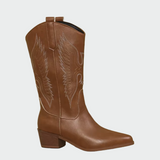 Skórzane zachodnie kowbojskie buty