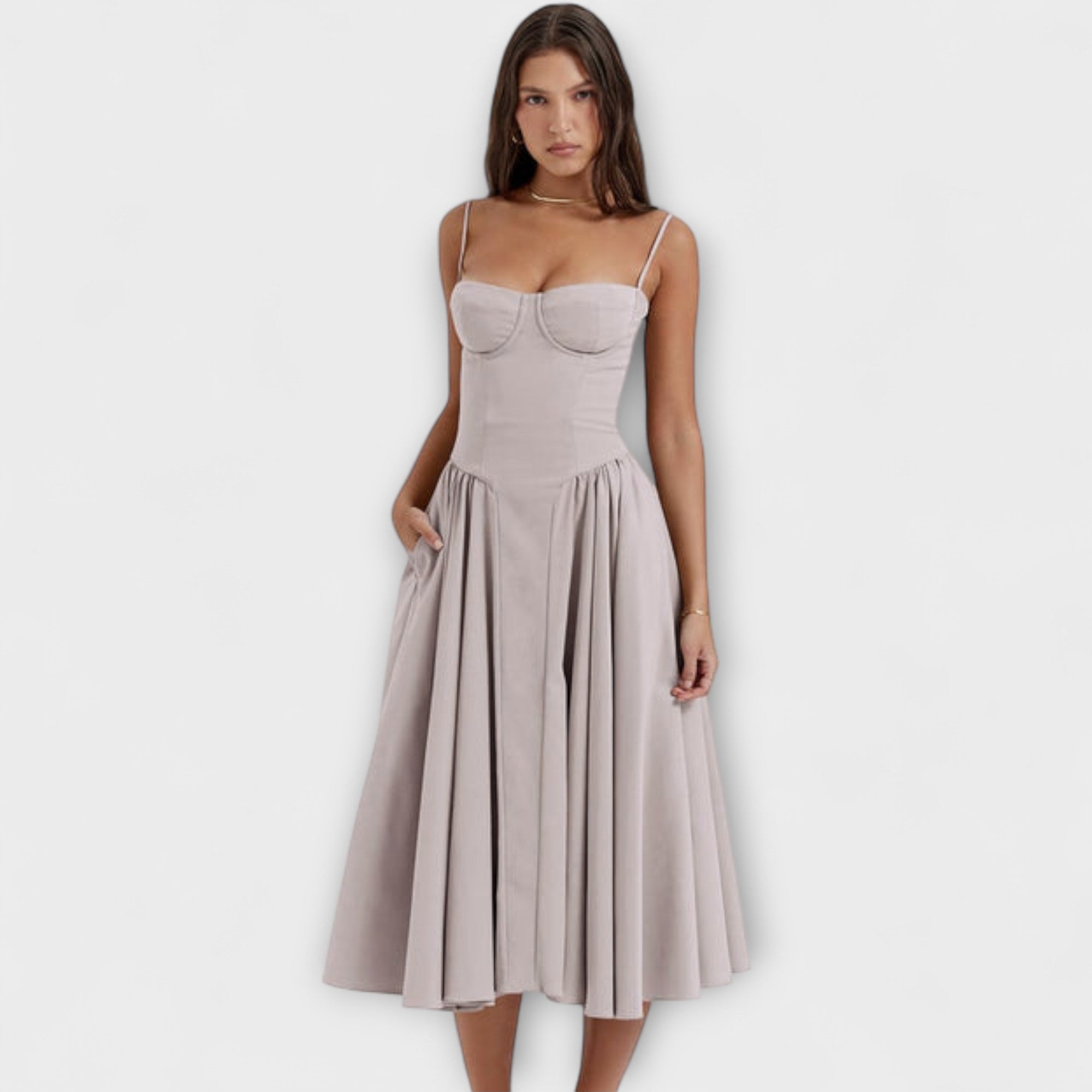 Rosalie - Elegancka sukienka koronkowa bez rękawów
