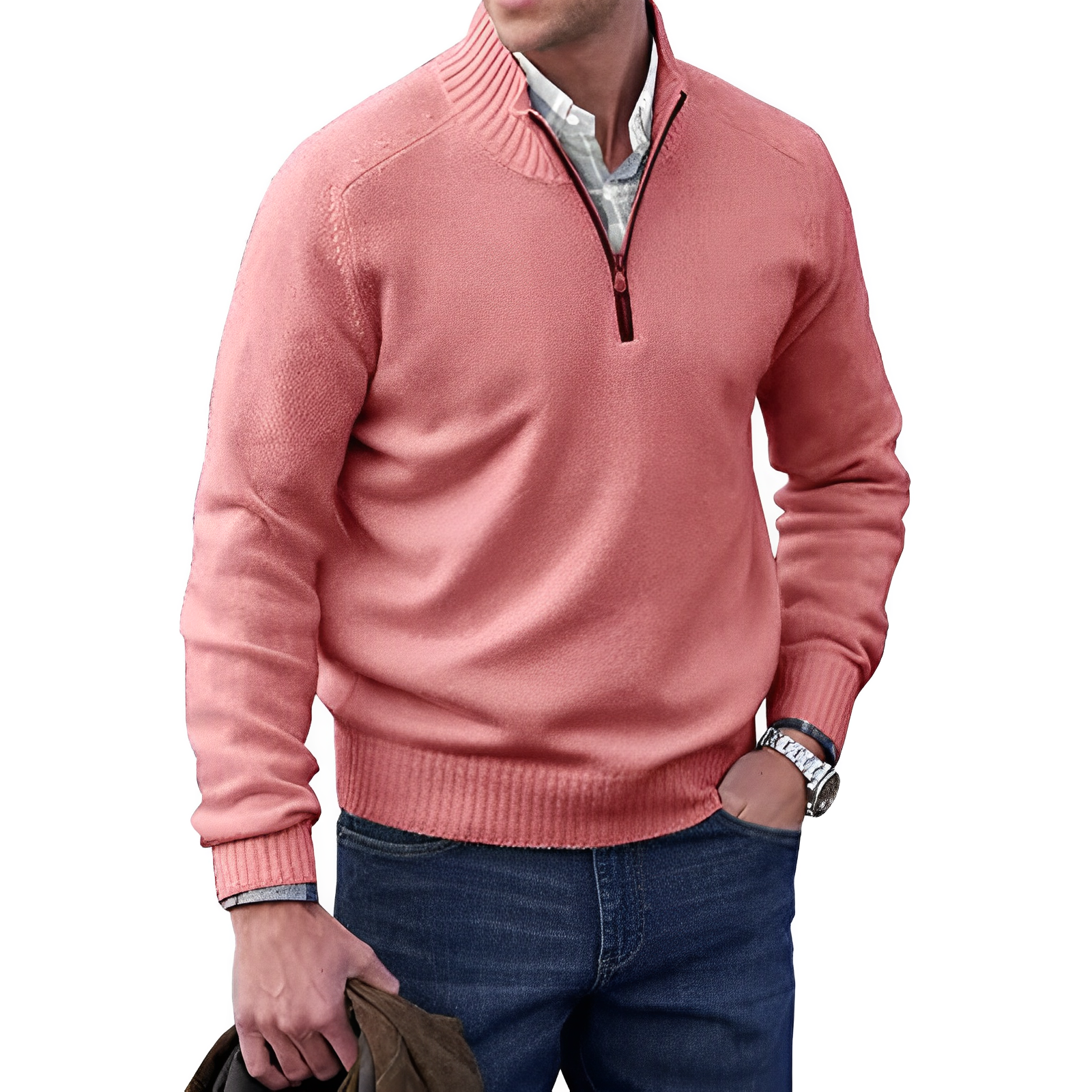 Martin – Męski Sweter z Zamkiem