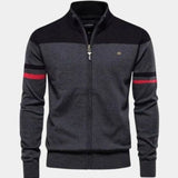 Miroslav | Sweter pleciony z zamkiem