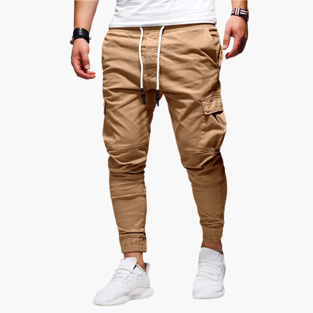 Tomáš – Męskie Spodnie Cargo Joggingowe – Nowoczesne Spodnie Streetwear na Co Dzień z Kieszeniami i Elastycznym Pasem, na Zewnątrz i na Co Dzień
