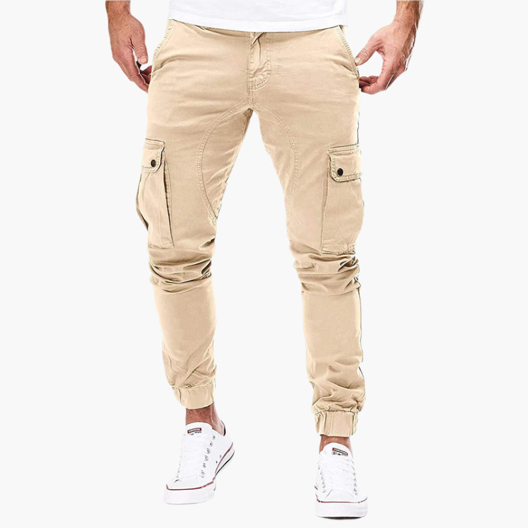 Tomáš – Męskie Spodnie Cargo Joggingowe – Nowoczesne Spodnie Streetwear na Co Dzień z Kieszeniami i Elastycznym Pasem, na Zewnątrz i na Co Dzień