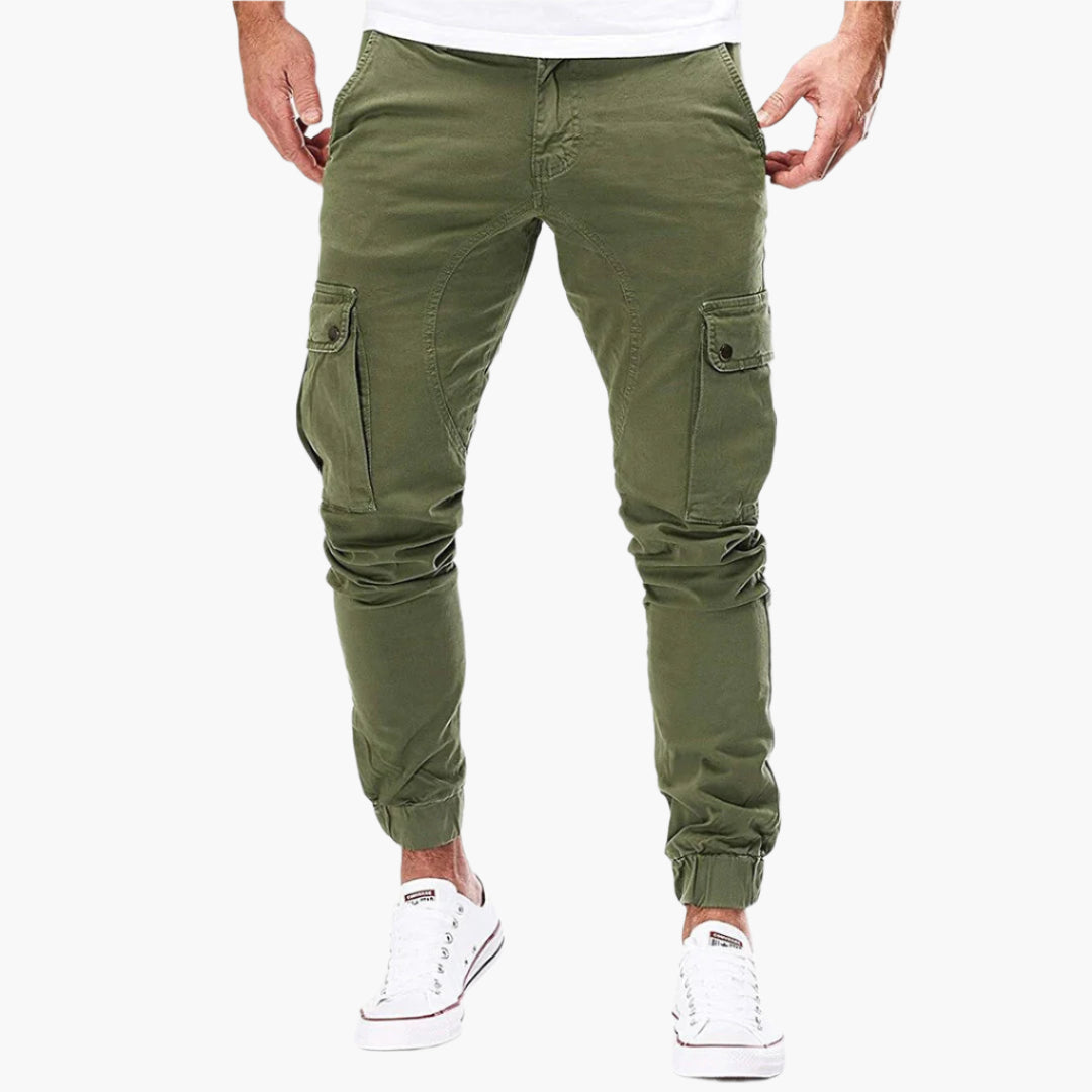 Tomáš – Męskie Spodnie Cargo Joggingowe – Nowoczesne Spodnie Streetwear na Co Dzień z Kieszeniami i Elastycznym Pasem, na Zewnątrz i na Co Dzień