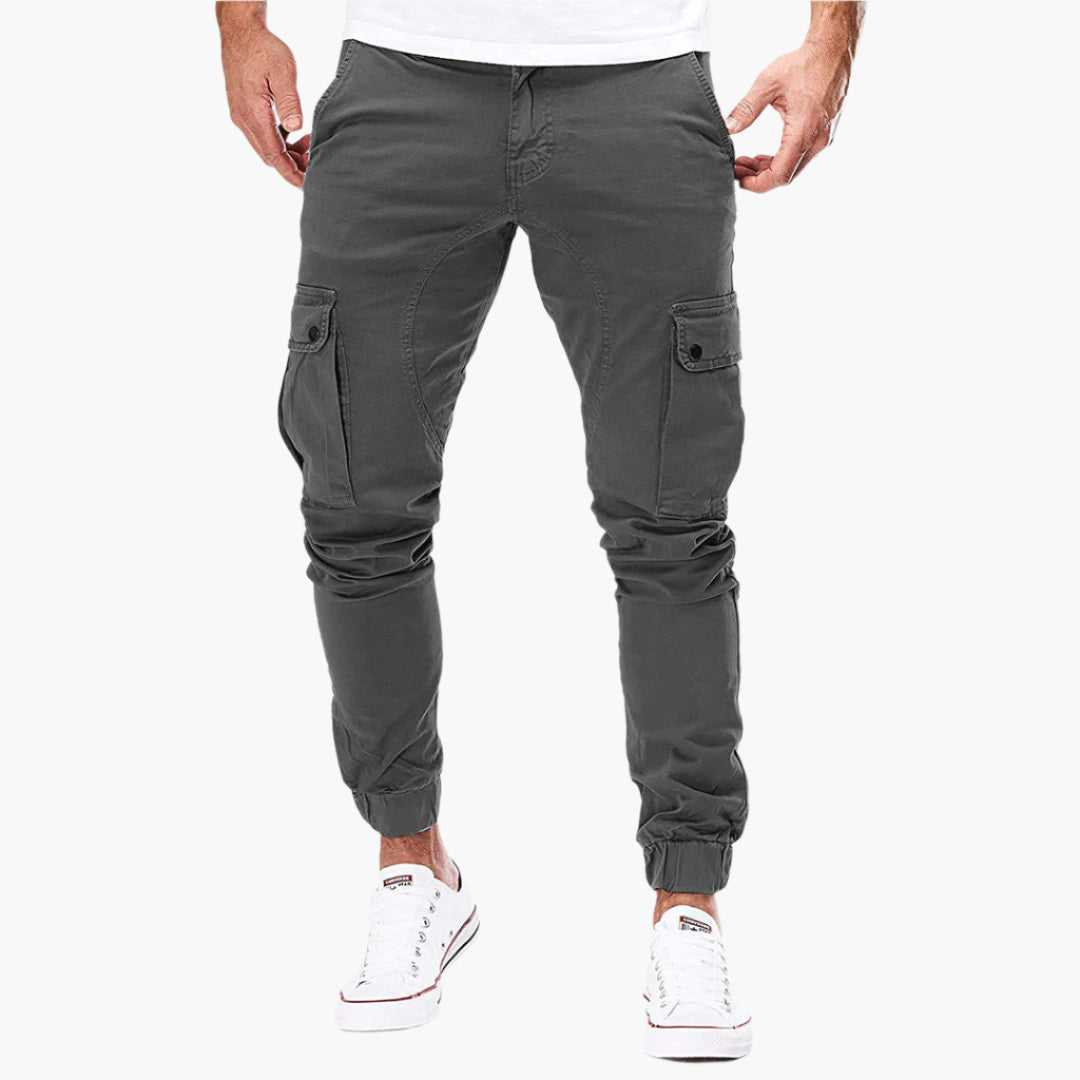 Tomáš – Męskie Spodnie Cargo Joggingowe – Nowoczesne Spodnie Streetwear na Co Dzień z Kieszeniami i Elastycznym Pasem, na Zewnątrz i na Co Dzień