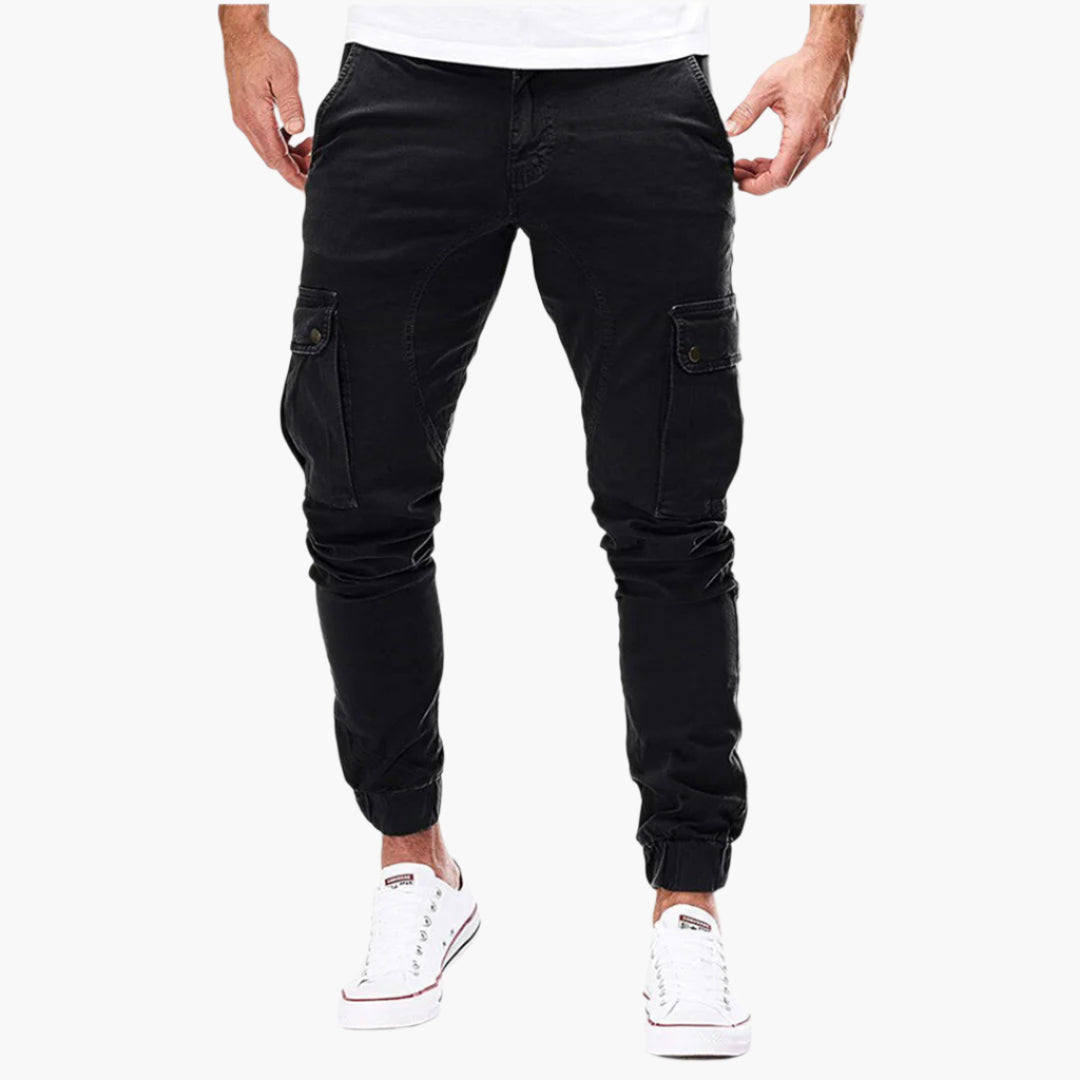Tomáš – Męskie Spodnie Cargo Joggingowe – Nowoczesne Spodnie Streetwear na Co Dzień z Kieszeniami i Elastycznym Pasem, na Zewnątrz i na Co Dzień