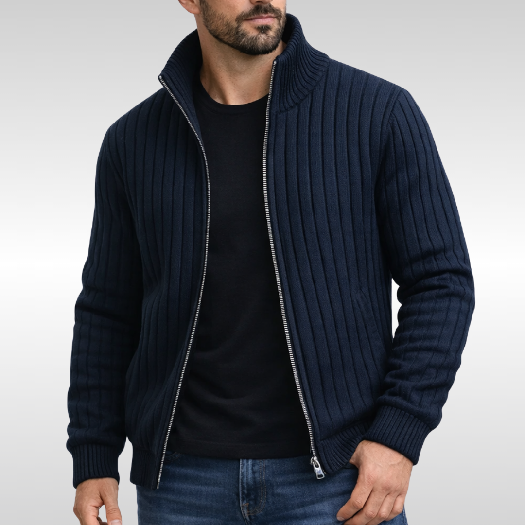 Tiberius™ – Elegancki kardigan na zamek