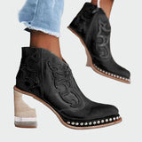 Adéla – Haftowane Skórzane Buty