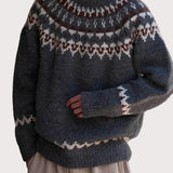 Tomáš – Vintage Okrągły Sweter dla Mężczyzn