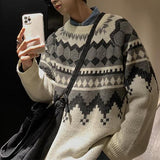 Martin – Vintage Sweter Pleciony dla Mężczyzn