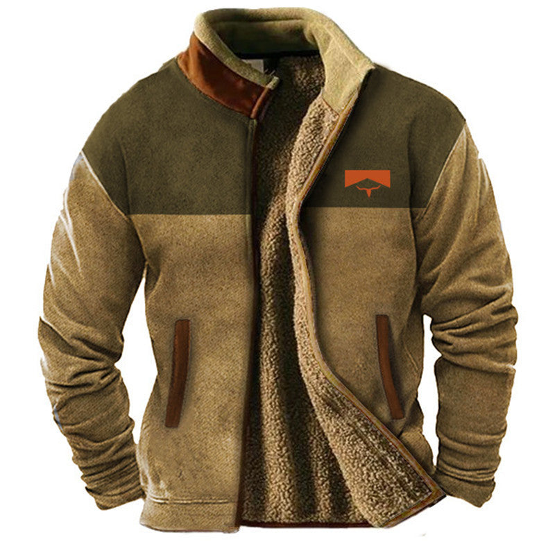 Adam – Stylowa Fleece'owa Kurtka z Termo Wewnętrzną Podszewką