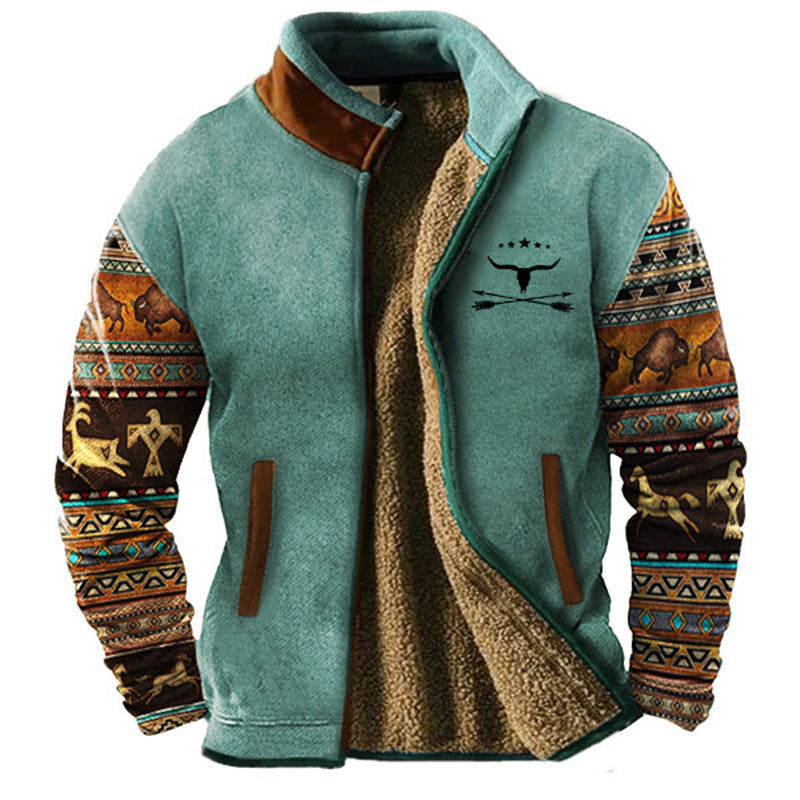 Adam – Stylowa Fleece'owa Kurtka z Termo Wewnętrzną Podszewką