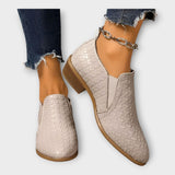Veronika – Eleganckie Buty Slip-On z Niskim Obcasem