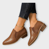 Veronika – Eleganckie Buty Slip-On z Niskim Obcasem