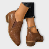 Veronika – Eleganckie Buty Slip-On z Niskim Obcasem