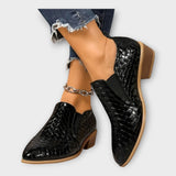 Veronika – Eleganckie Buty Slip-On z Niskim Obcasem