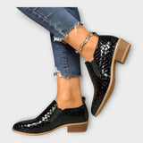 Veronika – Eleganckie Buty Slip-On z Niskim Obcasem