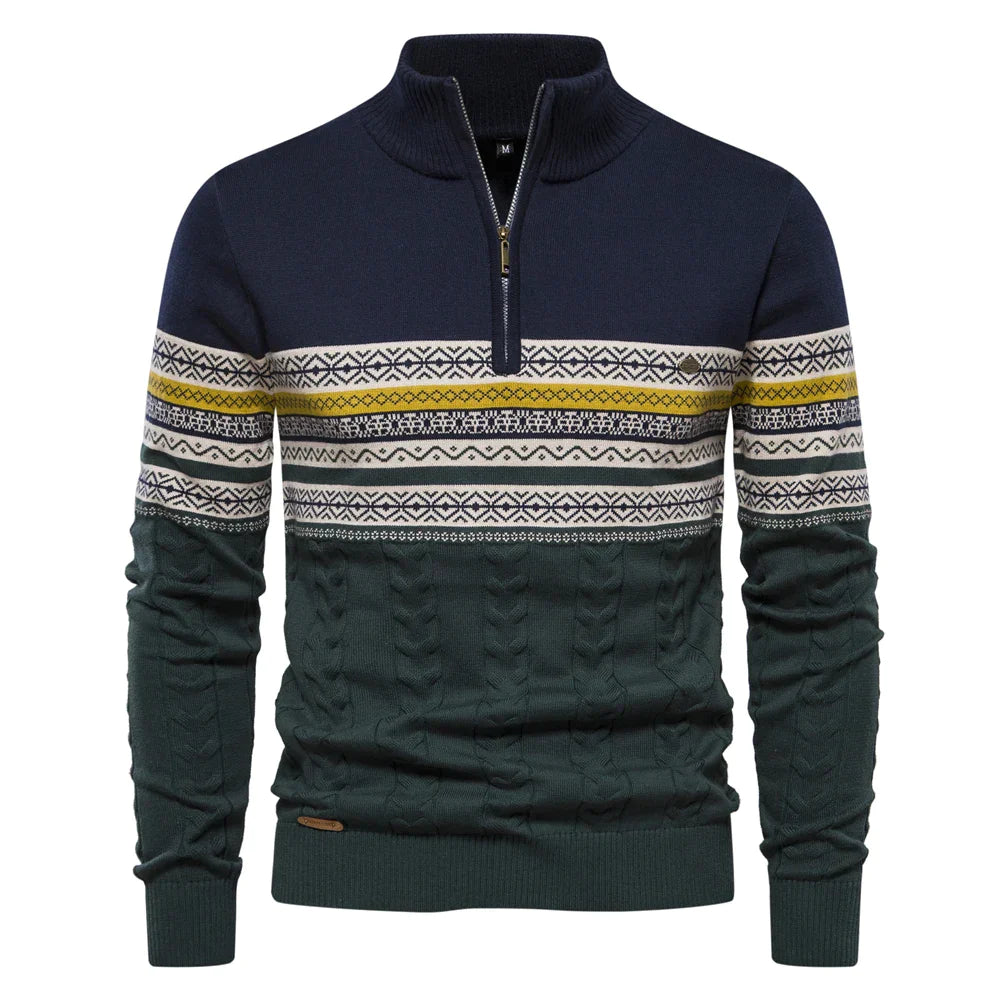 Tomáš – Golf z Polo Zipperem dla Mężczyzn