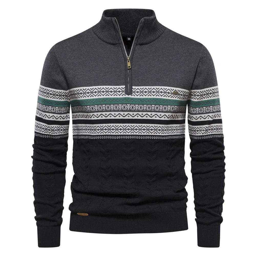 Tomáš – Golf z Polo Zipperem dla Mężczyzn