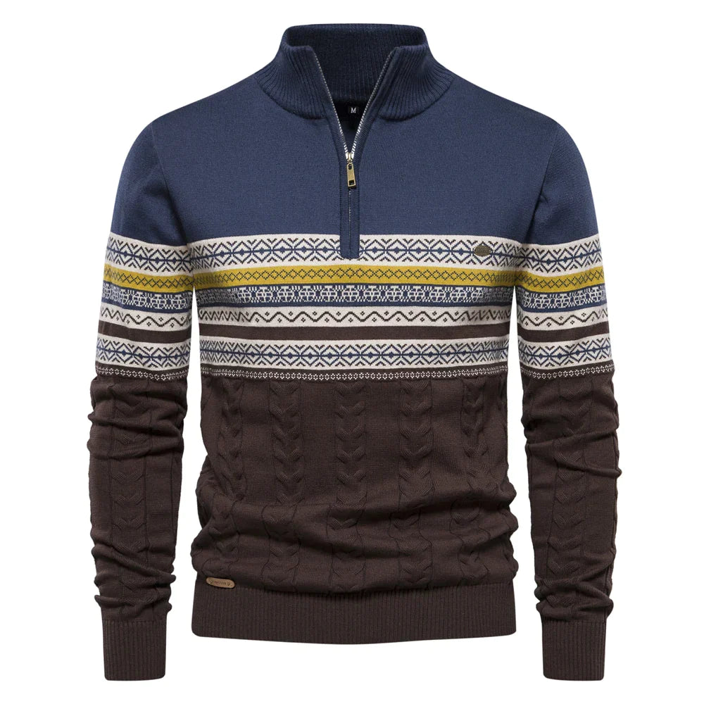Tomáš – Golf z Polo Zipperem dla Mężczyzn