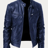 Viktor – Casual Skórzana Kurtka Ponadczasowy Design