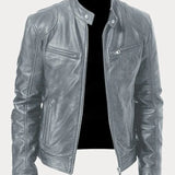 Viktor – Casual Skórzana Kurtka Ponadczasowy Design