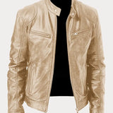 Viktor – Casual Skórzana Kurtka Ponadczasowy Design